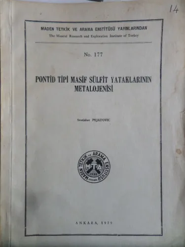 Pontid Tipi Masif Sülfit Yataklarının Metalojenisi
