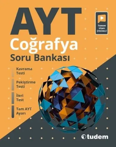 Tudem Yayınları AYT Coğrafya Soru Bankası Video Çözümlü
