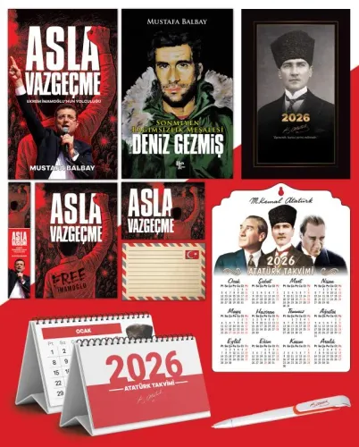 Asla Vazgeçme - Ayraç - Kartpostal - Poster - Deniz Gezmiş -  2026 Aja