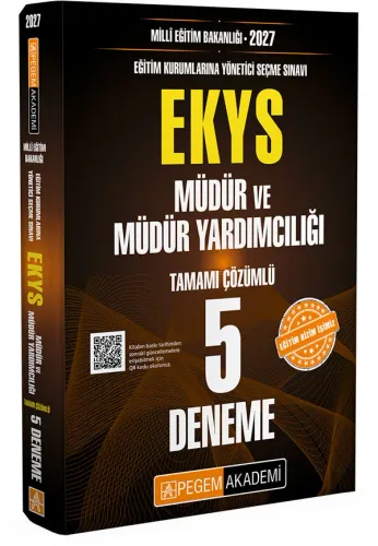 Pegem Yayınları 2027 MEB EKYS Müdür ve Müdür Yardımcılığı Tamamı Çözüm