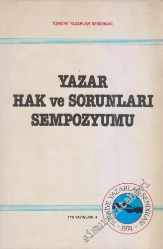 Yazar Hak ve Sorunları Sempozyumu -        1978