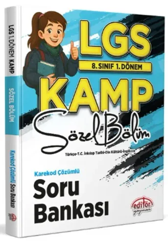 Editör Yayınları 8. Sınıf 1. Dönem LGS Kamp Sözel Bölüm Karekod Çözüml