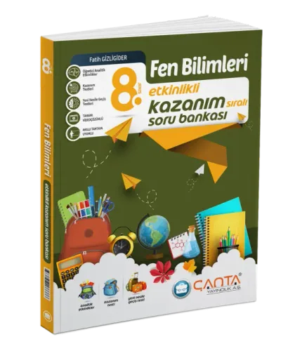 Çanta 8. Sınıf Fen Bilimleri Etkinlikli Kazanım Soru Bankası