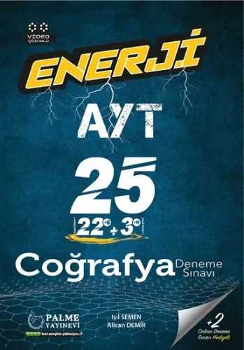 Palme AYT Coğrafya Enerji 25 Deneme