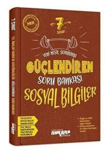Ankara Yayınları 7. Sınıf Güçlendiren Sosyal Bilgiler Soru Bankası Ank