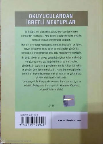 Okuyuculardan İbretli Mektuplar Halit Ertuğrul Nesil %18 indirimli