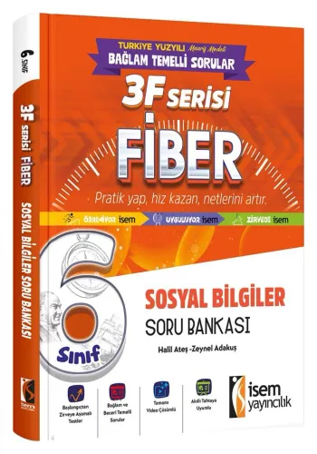 İSEM YAY. 6.SINIF FİBER SOSYAL BİLGİLER SORU BANKASI