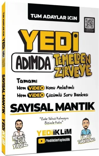 Yediiklim Tüm Adaylar İçin Yedi Adımda Temelden Zirveye Sayısal Mantık Video Konu Anlatımlı