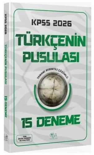 CBA Yayınları 2026 KPSS Türkçenin Pusulası 15 Deneme Çözümlü