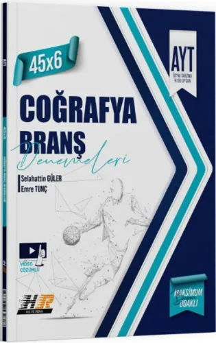YKS AYT HIZ VE RENK DENEME COĞRAFYA  (45*6) - 2027