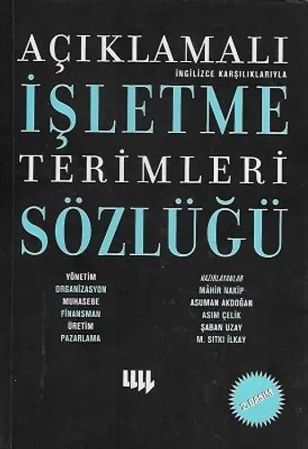 Açıklamalı İşletme Terimleri Sözlüğü