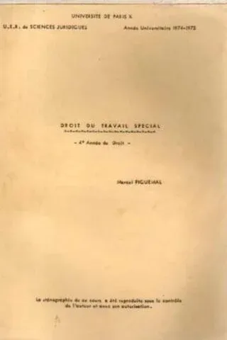 Droit du Travail Special