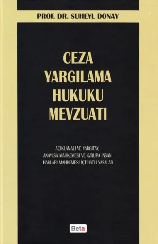 Ceza Yargılama Hukuku Mevzuatı