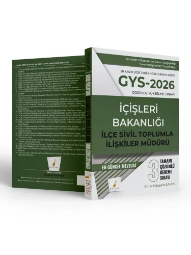 Pelikan Yayınları 2026 GYS İçişleri Bakanlığı - İlçe Sivil Toplumla İl Pelikan Yayınları 2026 GYS İçişleri Bakanlığı - İlçe Sivil Toplumla İl