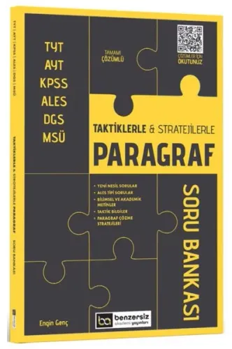 Benzersiz Akademi Yayınları TYT AYT KPSS ALES DGS MSÜ Taktiklerle ve Stratejilerle Paragraf Soru Bankası