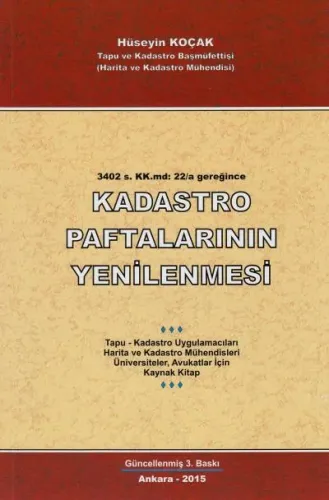 Kadastro Paftalarının Yenilenmesi