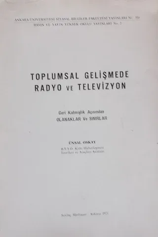 Toplumsal Gelişmede Radyo ve Televizyon