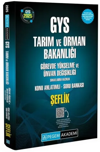 Pegem Yayınları 2025 GYS Tarım ve Orman Bakanlığı Şeflik Konu Anlatımlı Soru Bankası