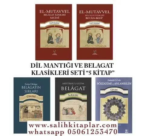 DİL MANTIĞI VE BELAGAT KLASİKLERİ ''5 KİTAP