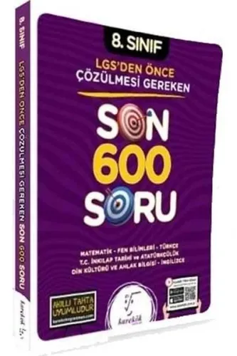 SÜPER FİYAT Karekök Yayınları 8. Sınıf LGS 'den Önce Çözülmesi Gereken