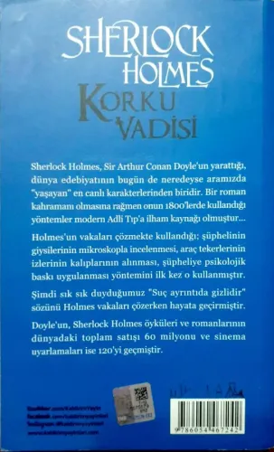Sherlock Holmes Korku Vadisi Sır Arthur Conan Doyle Kaldırım Yayınları