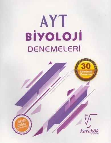 Karekök Yayınları AYT Biyoloji Deneme