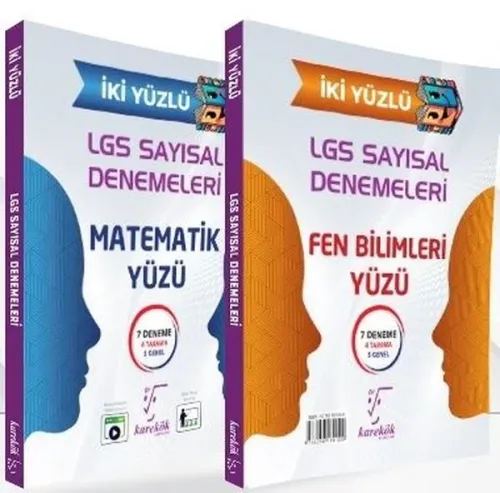 Karekök Yayınları 8.Sınıf LGS İki Yüzlü Sayısal Denemeleri (Matematik-Fen Bilimleri)