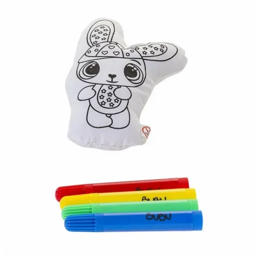 BU-BU PUFİDİK DOSTLAR+4 Adet BOYAMA KALEMİ