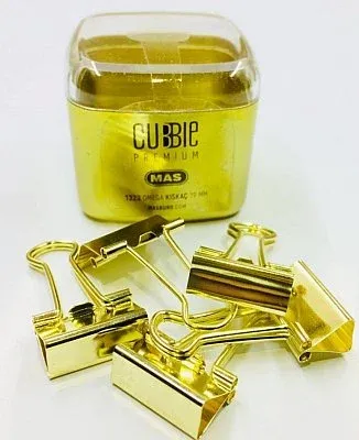 CUBBİE PREMİUM OMEGA KISKAÇ 19mm 5 li Altın