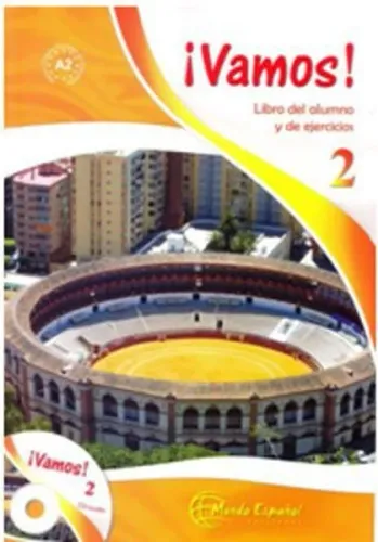 Vamos 2 (Ders Kitabı ve Çalışma Kitabı +CD) İspanyolca Alt-Orta Seviye; Libro del Alumno y de Ejecicios