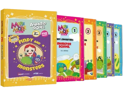 Kurmay ELT More and More English 2 Animated Stories (5 Kitap Set)