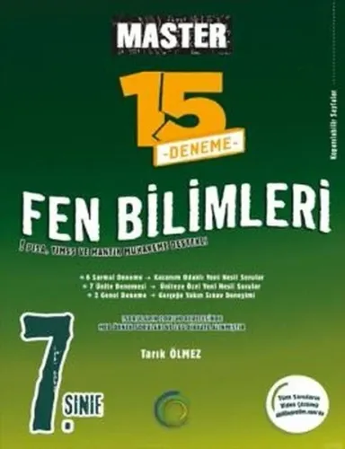 Okyanus Yayınları 7. Sınıf Fen Bilimleri Master 15 Matematik Deneme