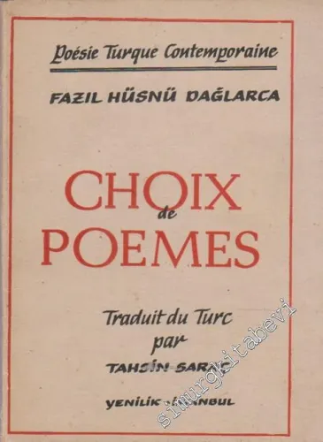 Choix de Poemes -        1958