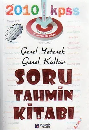 Genel Yetenek Genel Kültür Soru Tahmin Kitabı
