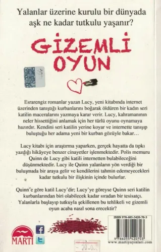 Gizemli Oyun Rachel Gibson Martı Yayınevi %55 indirimli