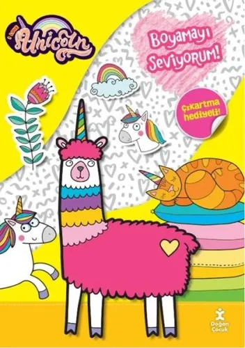 I Love Unicorn Boyamayı Seviyorum
