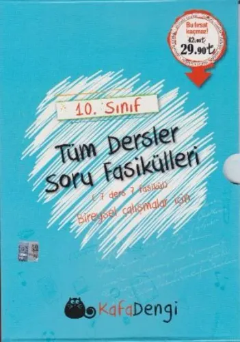 Eksen-Kafadengi 10. Sınıf Tüm Dersler Soru Fasikülleri Seti