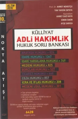 Külliyat Adli Hakimlik Hukuk Soru Bankası Seti