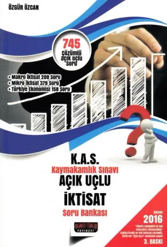 K.A.S. Kaymakamlık Sınavı Açık Uçlu İktisat Soru Bankası