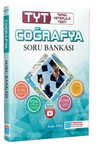 TYT Coğrafya Video Çözümlü Soru Bankası Evrensel İletişim Yayınları Doğu Ateş