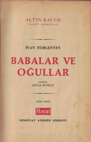 Babalar Ve Oğullar (Ciltli)