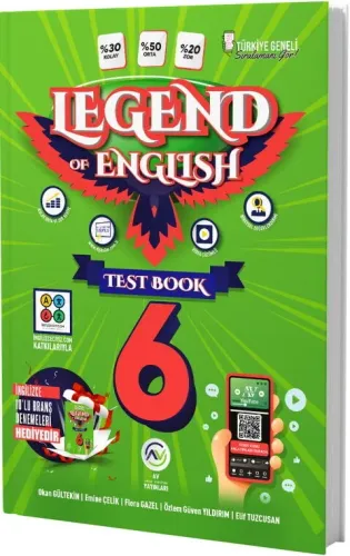 6. SINIF AV LEGEND OF ENGLİSH SERİ TESTBOOK - 2027