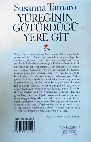 Yüreğinin Götürdüğü Yere Git Susanna Tamaro Can Yayınları