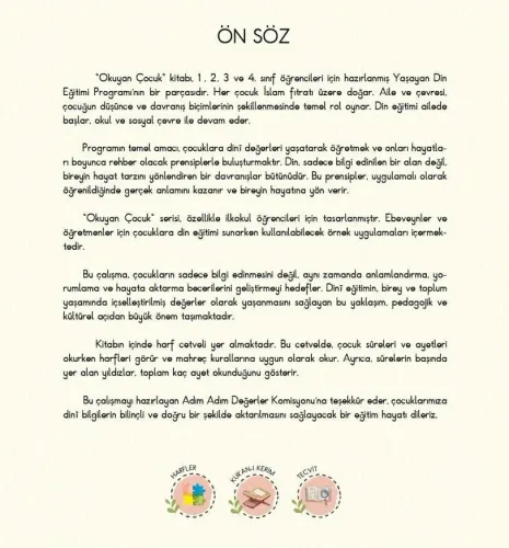 Okuyan Çocuk - Yaşayan Din Eğitimi Seti (4 Kitap) (Yaş: 6-12) Kolektif Okuyan Çocuk - Yaşayan Din Eğitimi Seti (4 Kitap) (Yaş: 6-12) Kolektif