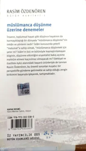 Müslümanca Düşünme Üzerine Denemeler Rasim Özdenören İz Yayıncılık %50
