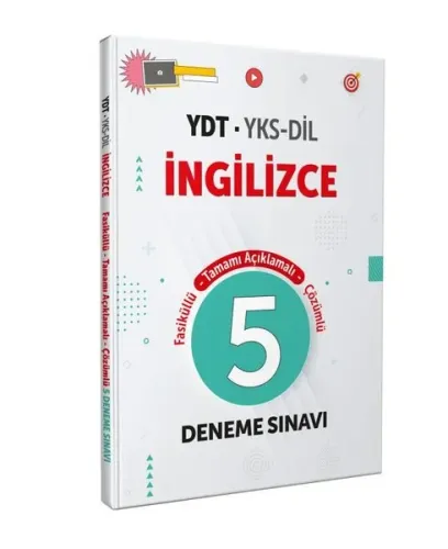 İngilizce YDT YKS-DİL Tamamı Çözümlü 5 Fasikül Deneme Editör Yyaınevi