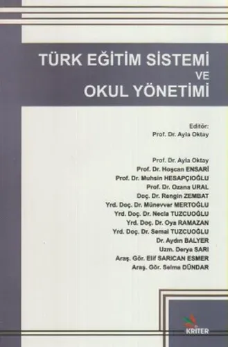 Türk Eğitim Sistemi ve Okul Yönetimi