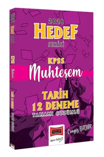 Yargı KPSS Muhteşem Tarih Tamamı Çözümlü 12 Deneme Hedef Serisi-YENİ