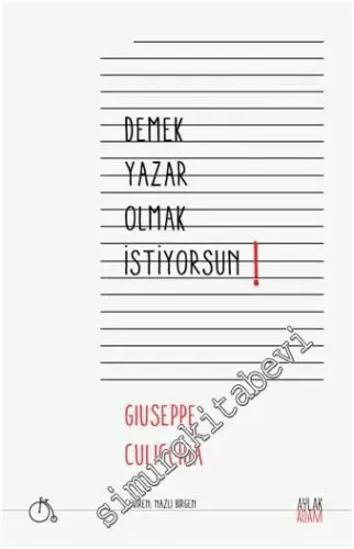 Demek Yazar Olmak İstiyorsun -