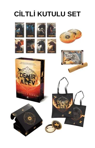 Demir Alev Ciltli - Kutulu Set %20 indirimli Rebecca Yarros
